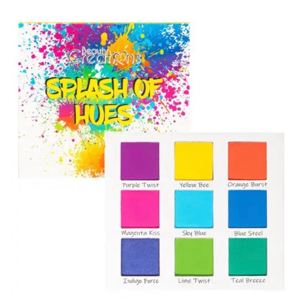 $15 or 2/$25 BEAUTY CREATIONS SPLASH OF HUES VOL.1 EYESHADOW PALETTE-BRAND NEW